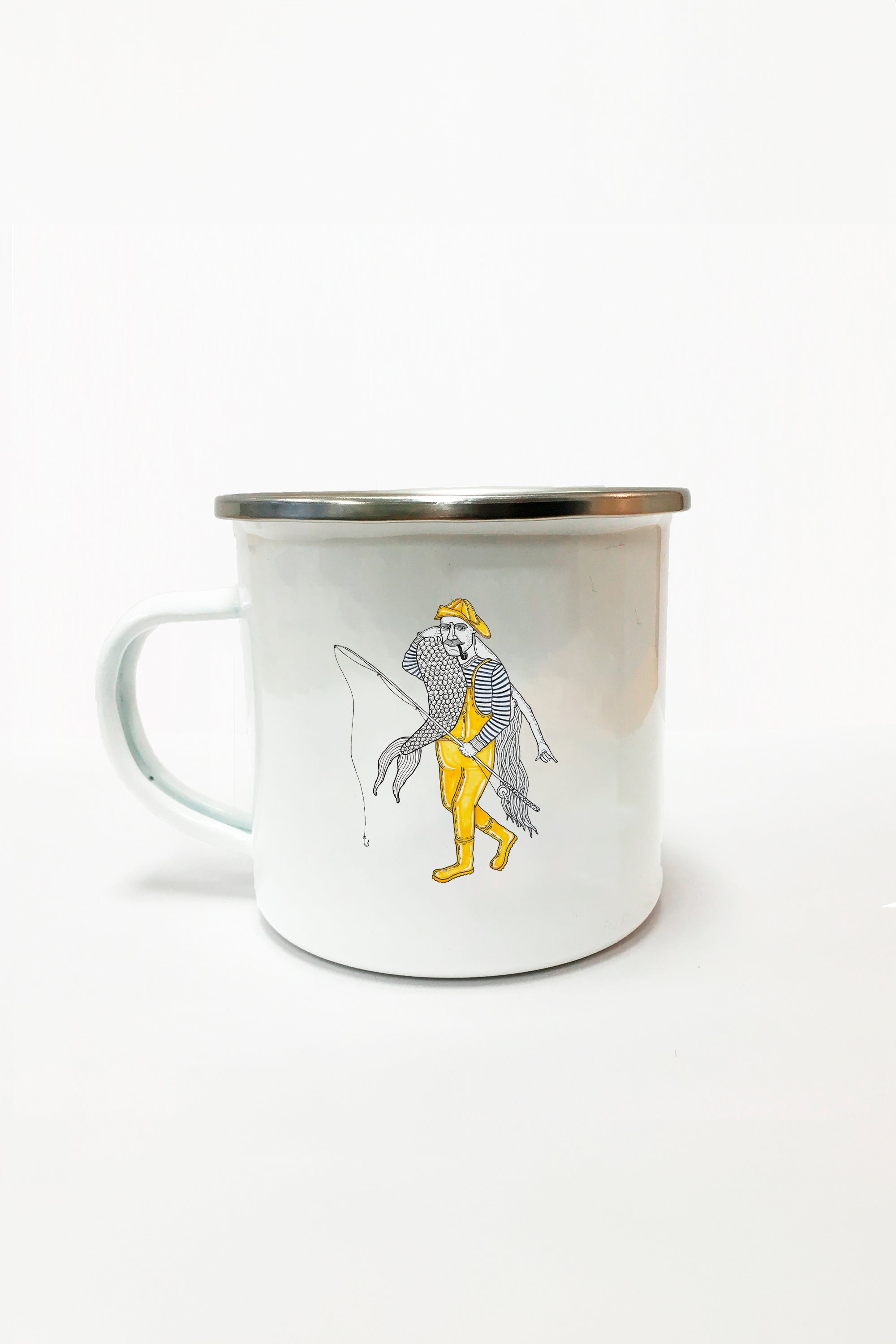 Catch Of A Lifetime Emaille Tasse