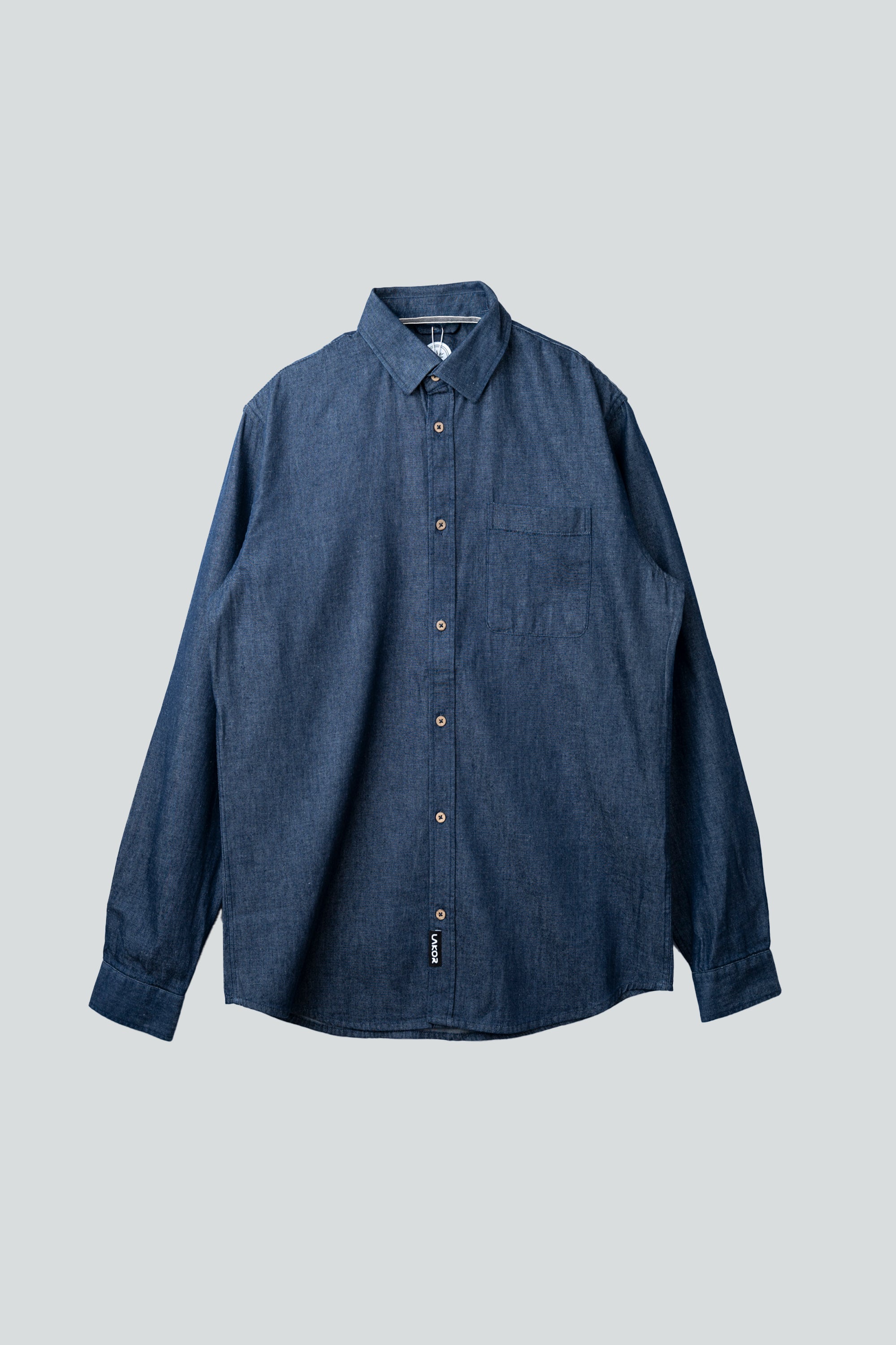 Organic Denim Shirt (Dark Blue)