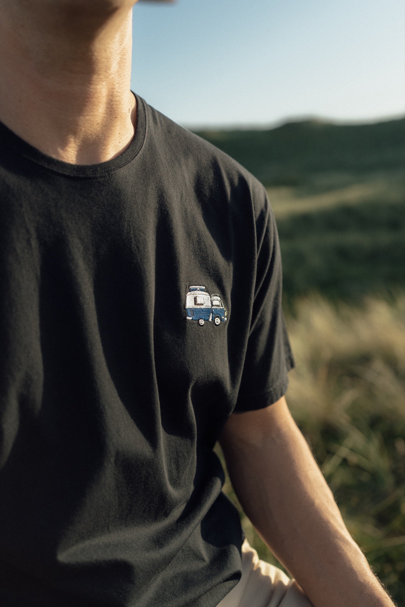 Mini Ocean Camper T-shirt (Moonless Night)