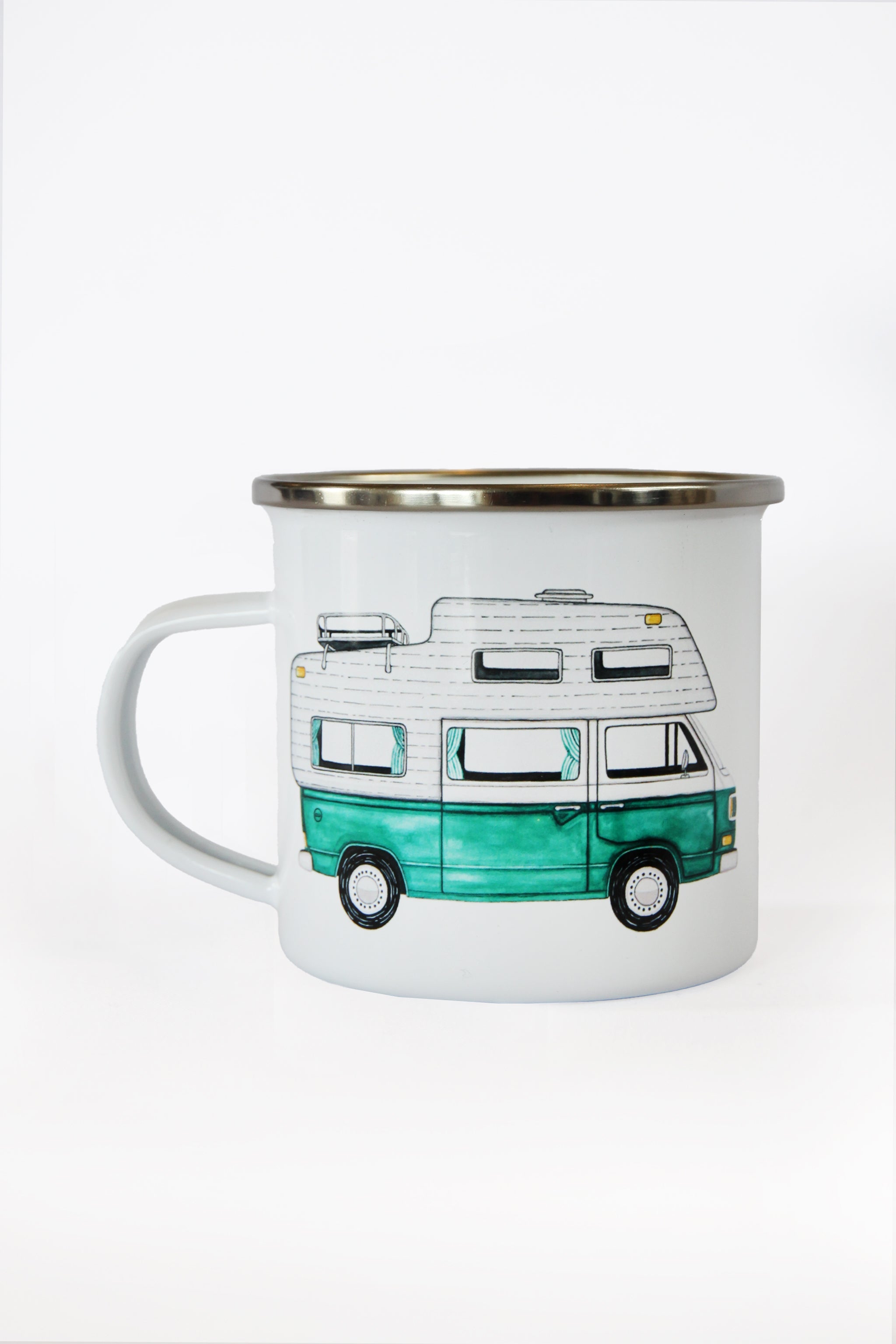 Forest Camper Emaille Tasse