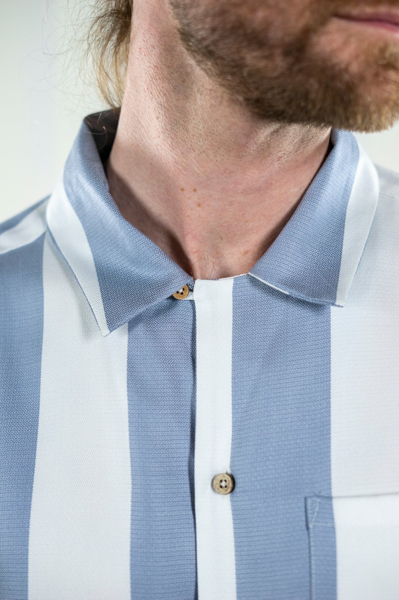 Bold Stripes Shirt (Light Blue)